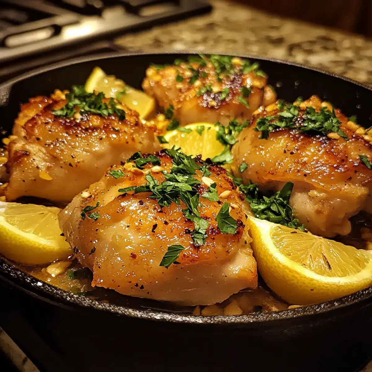 One Skillet Lemon Garlic Chicken: Juicy, Flavorful & Easy